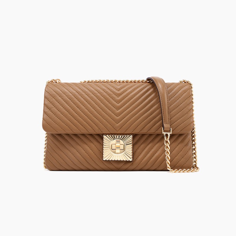 One-shoulder slung chain underarm bag